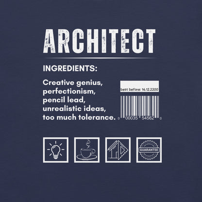 Funny T-shirt for architects - Architect ingredients - GWaves