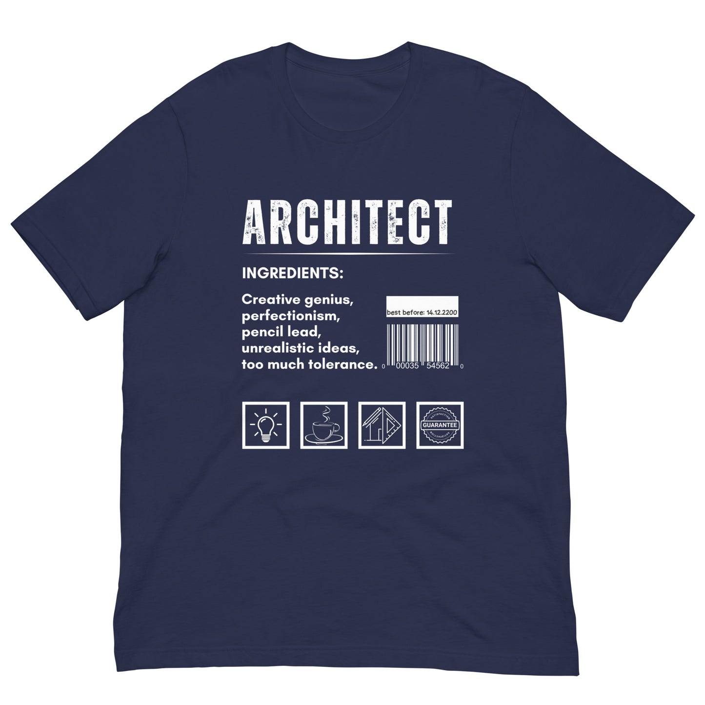 Funny T-shirt for architects - Architect ingredients - GWaves