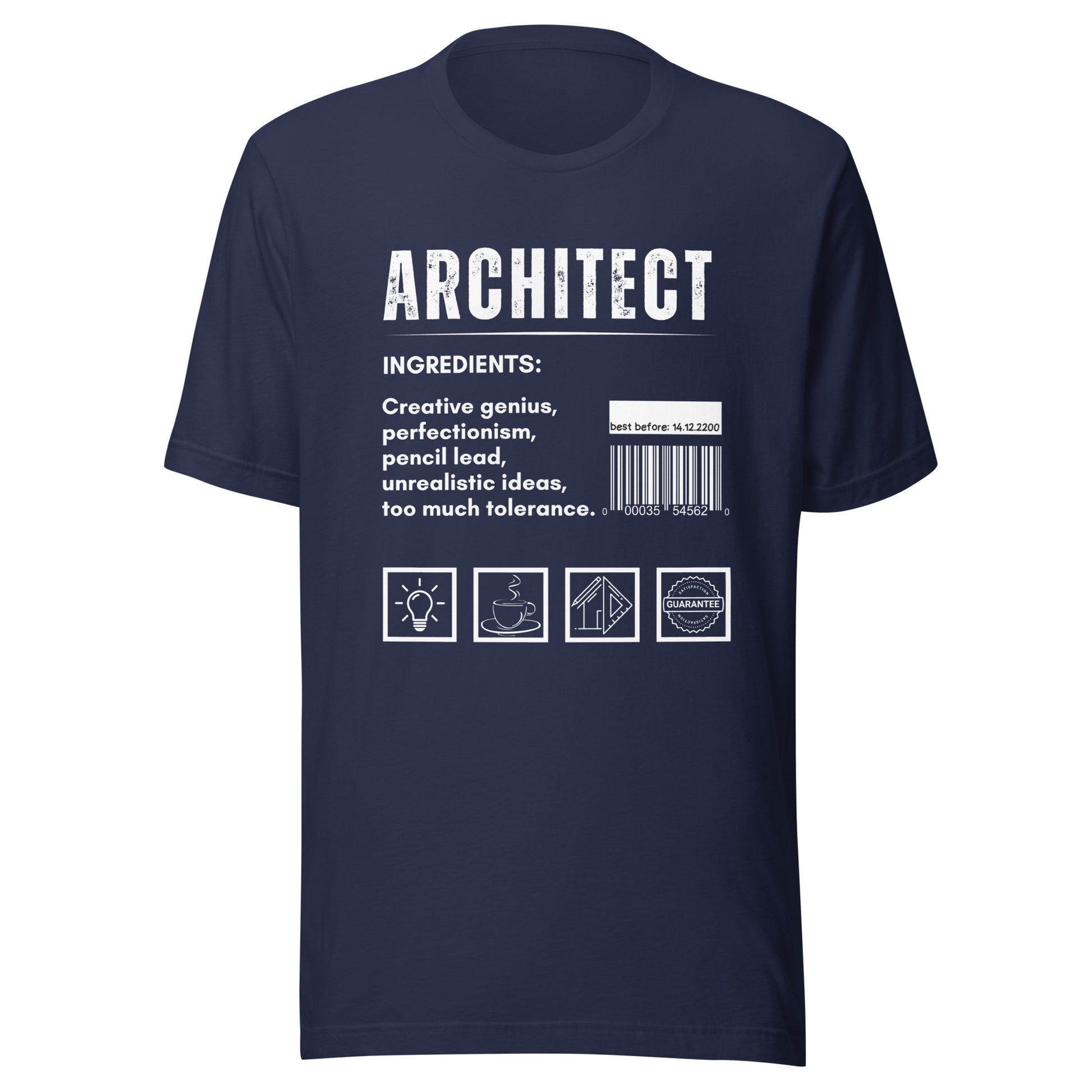 Funny T-shirt for architects - Architect ingredients - GWaves
