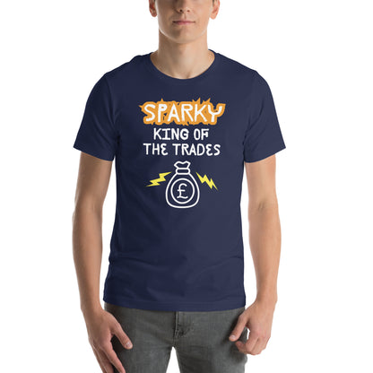 Funny T-shirt for electricians - King of the trades - GWaves