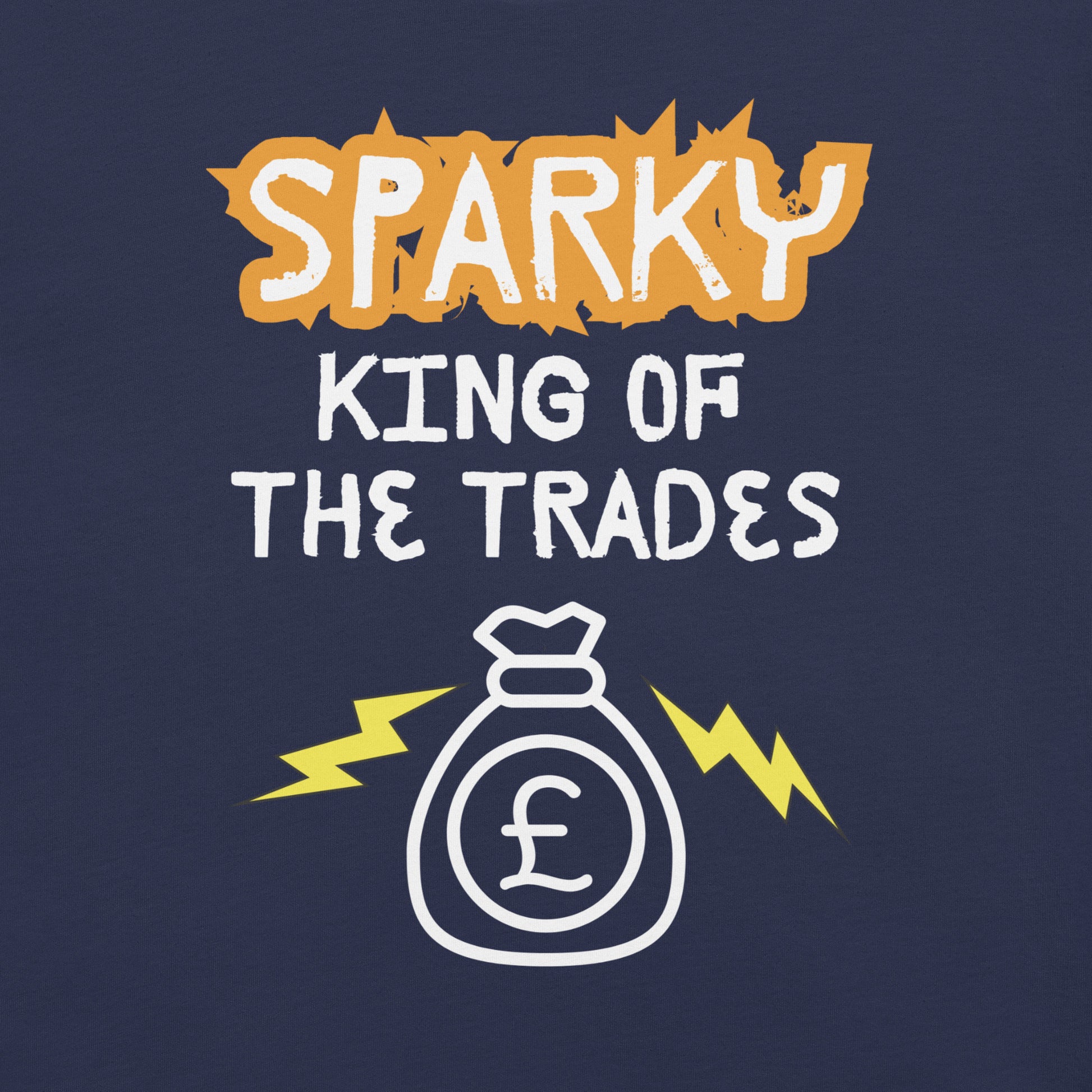 Funny T-shirt for electricians - King of the trades - GWaves