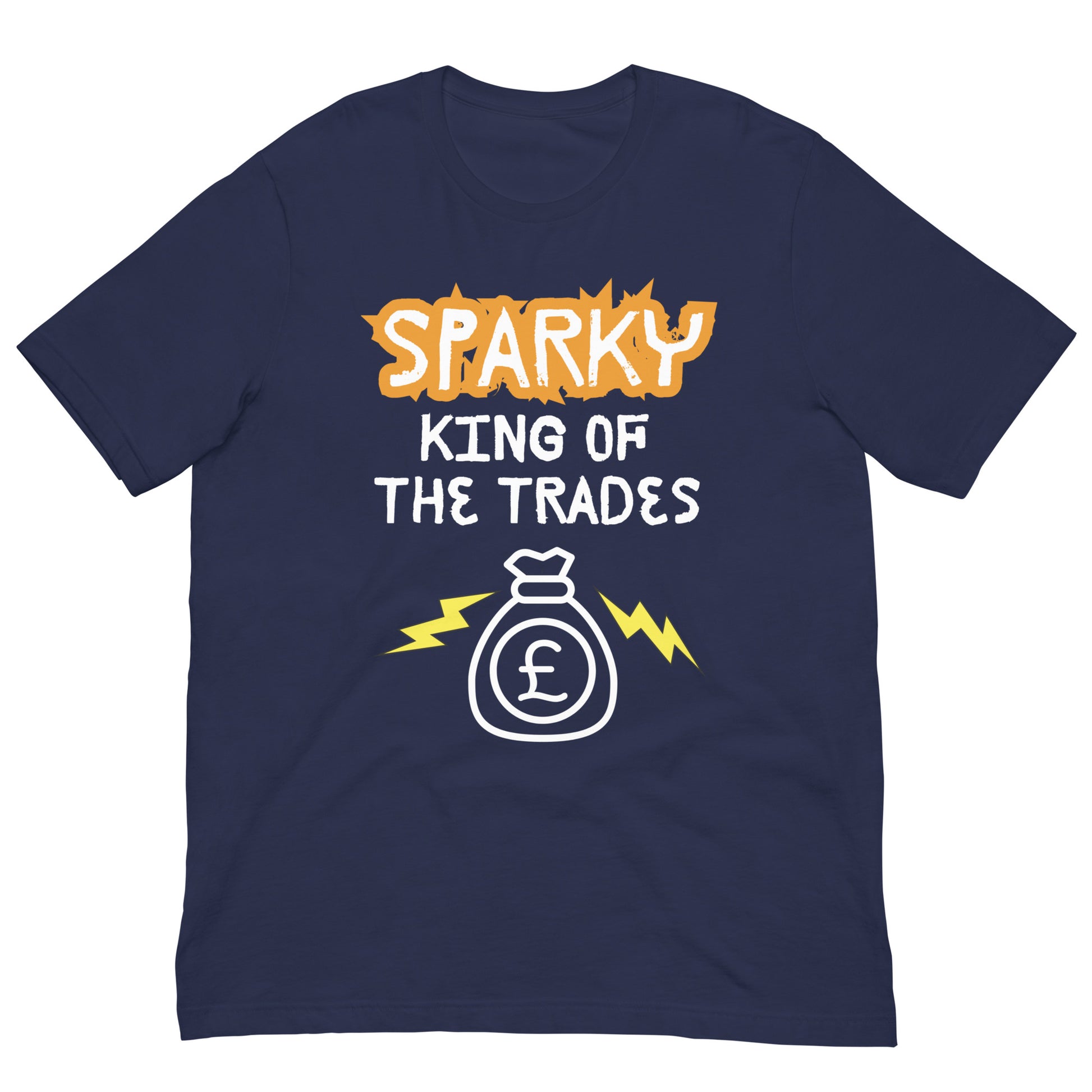Funny T-shirt for electricians - King of the trades - GWaves