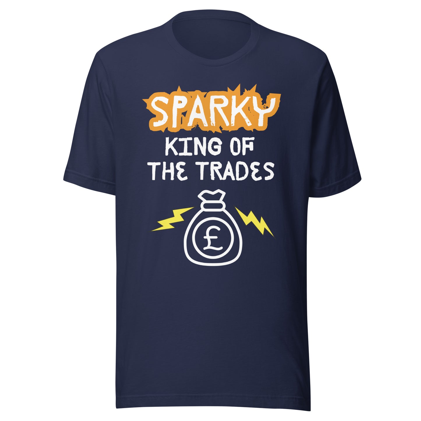 Funny T-shirt for electricians - King of the trades - GWaves