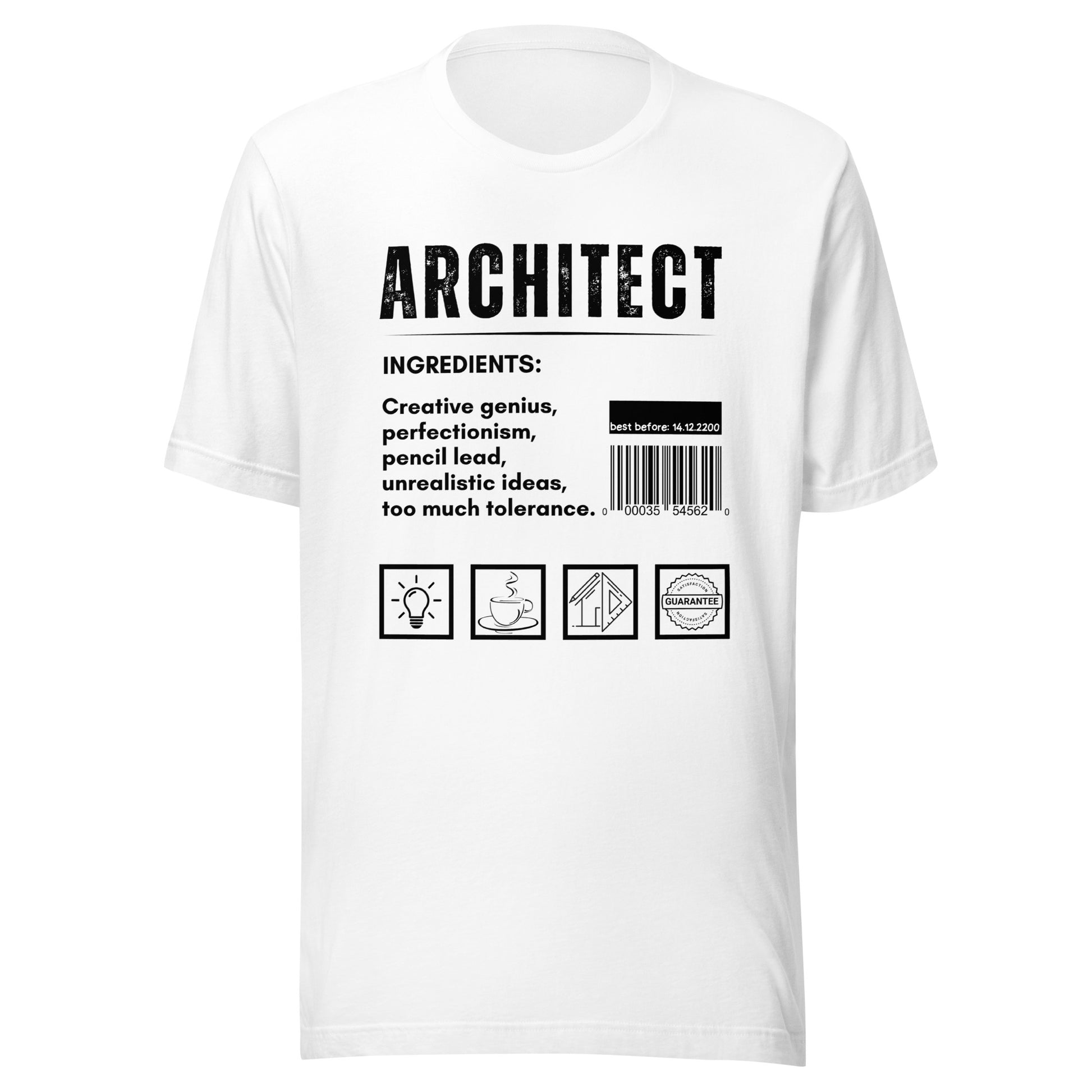 Funny T-shirt for architects - Architect ingredients - GWaves