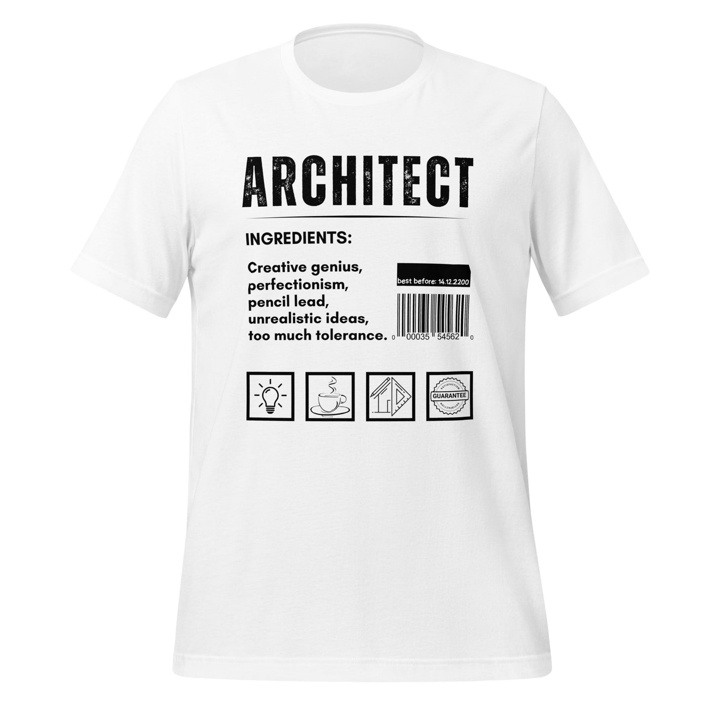 Funny T-shirt for architects - Architect ingredients - GWaves