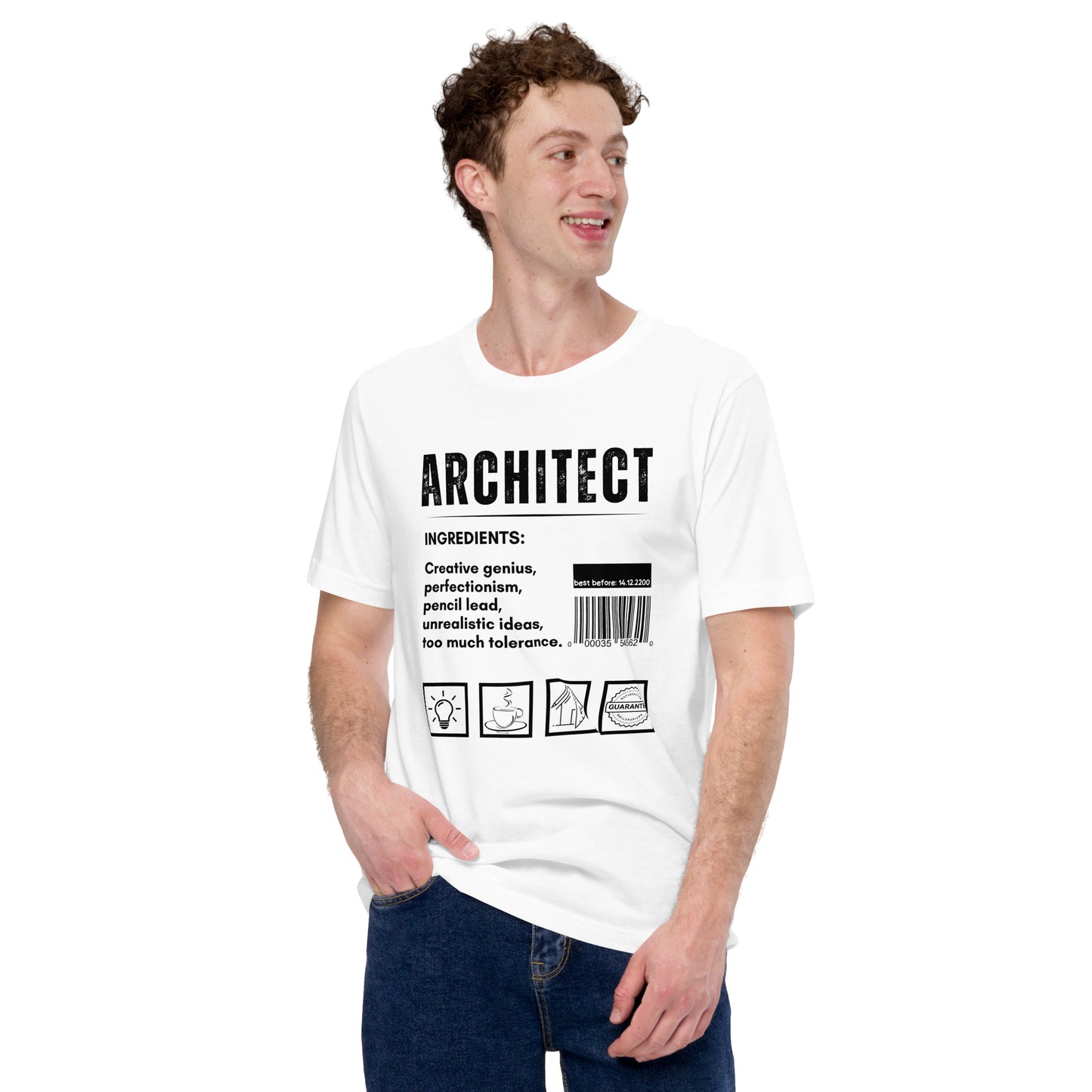Funny T-shirt for architects - Architect ingredients - GWaves